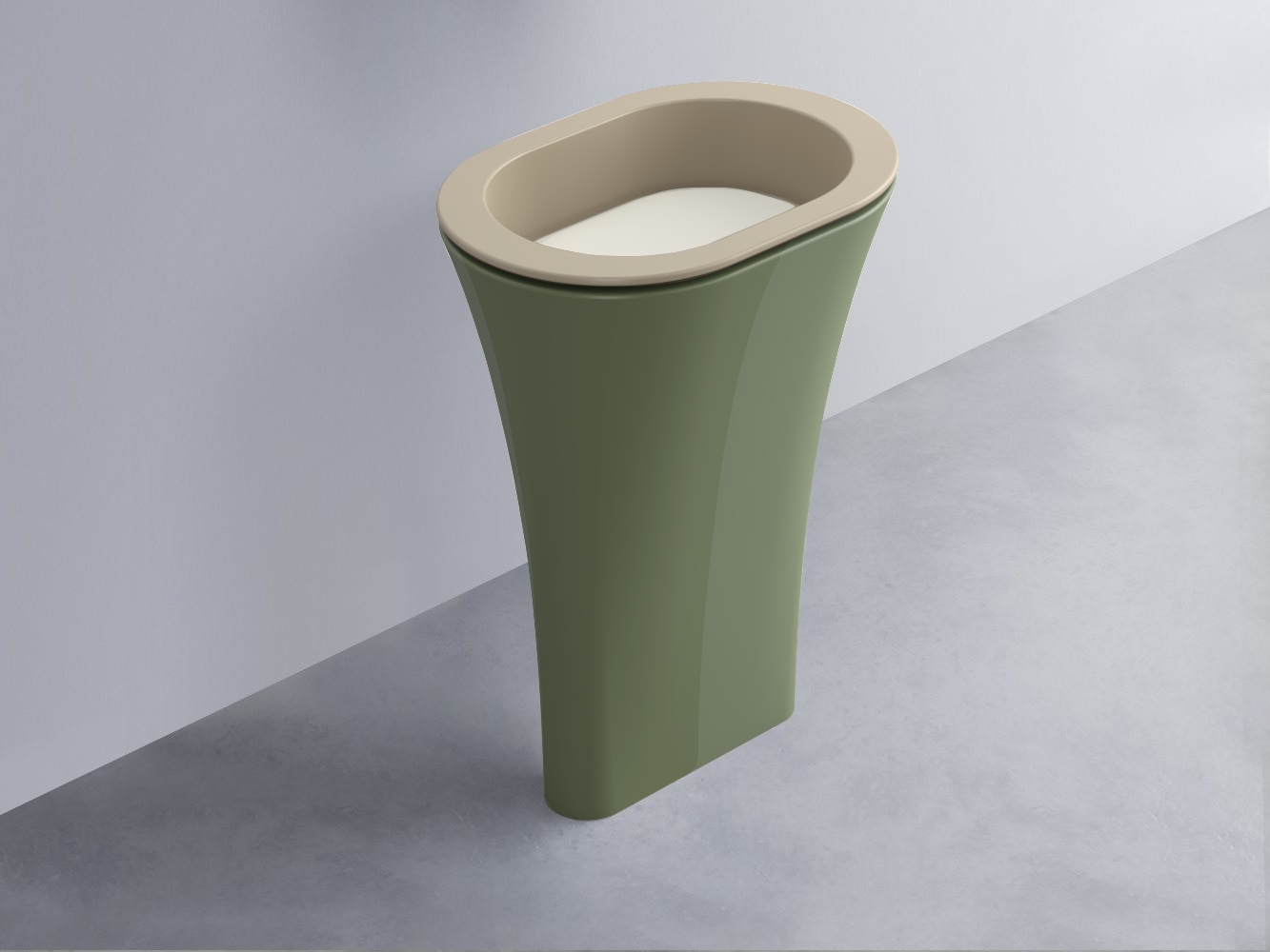 AMLA65-AV+AMPILO-TL+AMCOLO-AG Раковина Amedeo Ovale отдельностоящая cielo Enjoy + Amedeo Ceramica Cielo