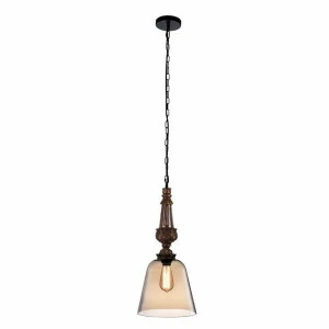 Подвесной светильник Crystal Lux Deco SP1 A Amber CRYSTAL LUX DECO 072470 Коричневый