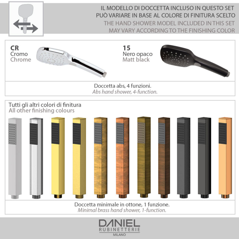 RX606D Смеситель для ванны DANIEL RUBINETTERIE Reflex - Вид №1