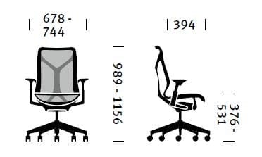 Эргономичный операционный офисный стул Herman Miller Cosm ARCH-00133299 - Вид №19