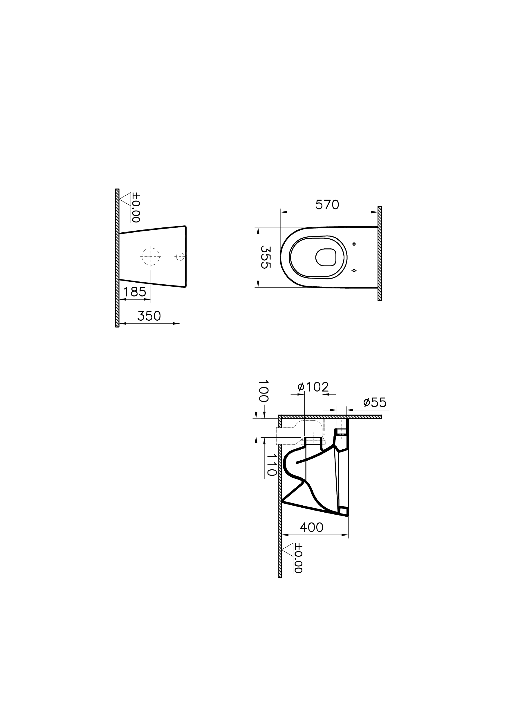5138B003-0075 Биде Vitraglobal Nest - Вид №1