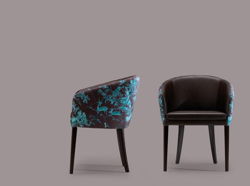 Borzalino Мягкое кресло из кожи и ткани sun-id-1412870 - Вид №1