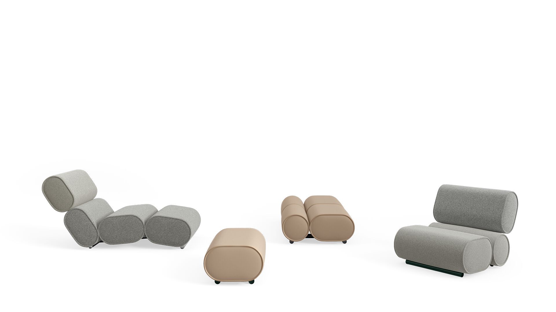 Шезлонг из ткани Desalto Roller ARCH-00037404 - Вид №2