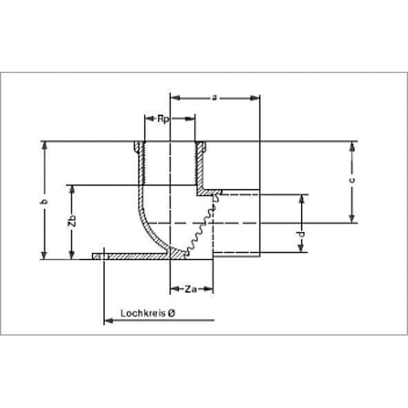 144711238 SANHA 4471G настеная водорозетка, с 3 точками крепежа, бронза 12x3/8 мм  - Вид №1