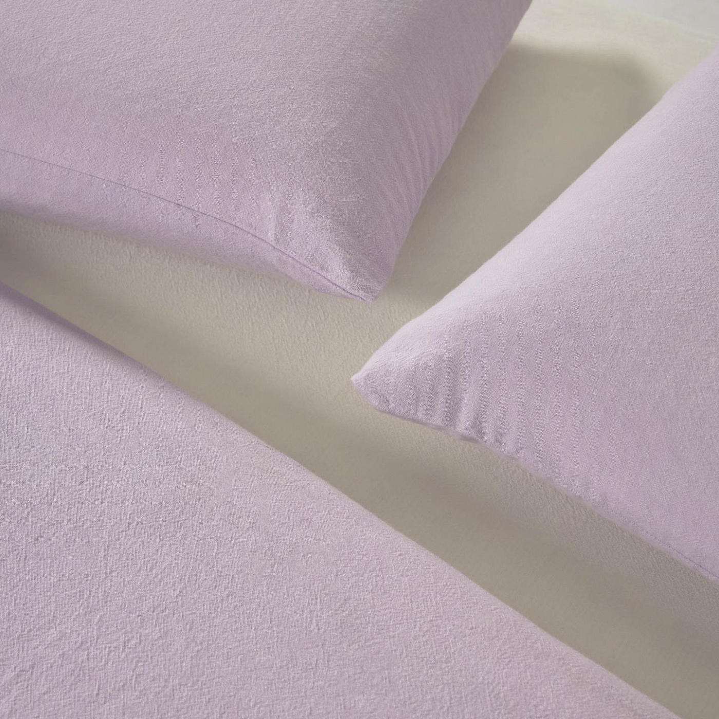 108851 Dileta duvet cover, sheet & pillowcase set in lilac GOTS-certified cotton 145 x 190 cm La Forma  - Вид №1