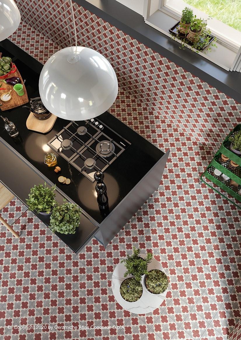 Atlas Concorde Настенная / напольная плитка из керамогранита с эффектом энкаустики Venti boost sun-id-1400680 - Вид №39