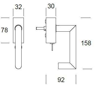 Reguitti Оконная ручка dk с замком на розетке Glasgow Al30dkc8141 - Вид №2