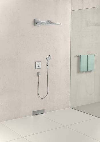 15738400 Стеклянный термостат ShowerSelect для 2-х функций скрытого монтажа Hansgrohe  - Вид №1
