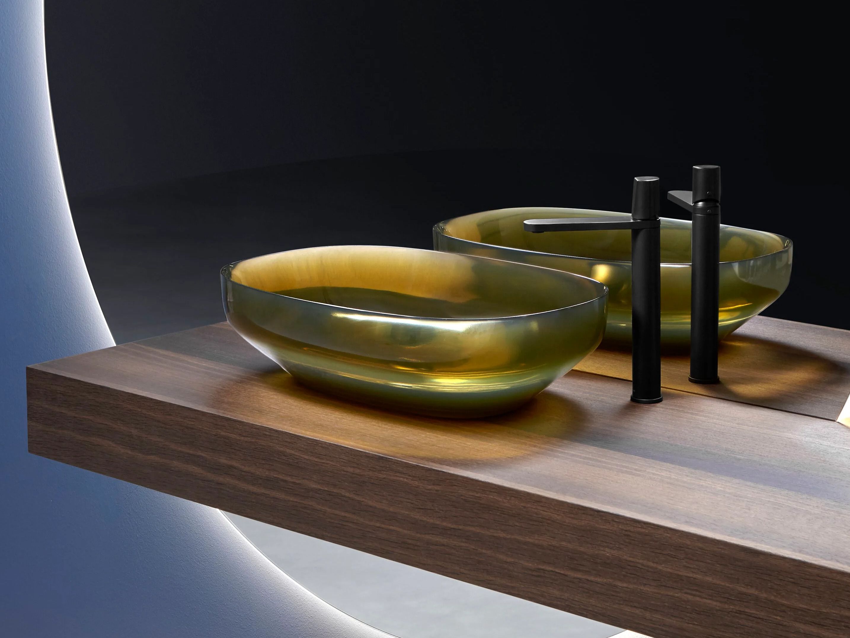 Овальная столешница из Cristalmood® Antoniolupi игла ARCH-00050990