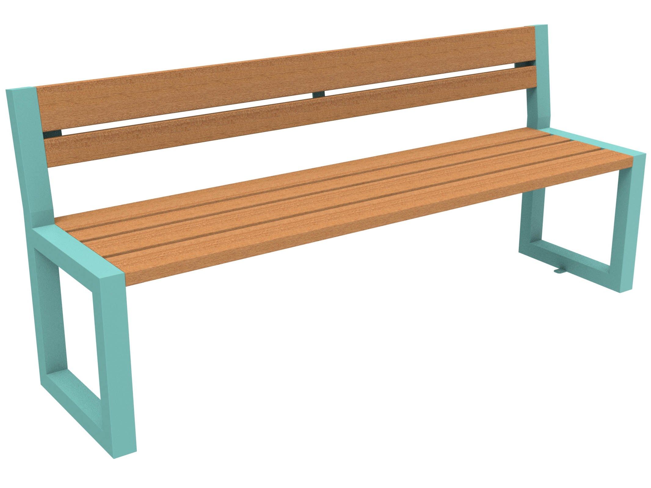 Скамья из окуме со спинкой Lazzari ритм ARCH-00140158 - Вид №30