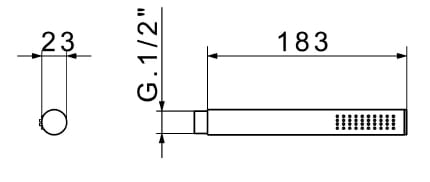 Ручной душ с системой защиты от накипи Gaia Mobili Complements ARCH-00079793 - Вид №2
