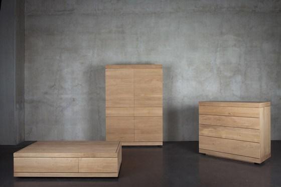 Ethnicraft Комод из массива дуба с дверцами и ящиками Oak burger 51396 - Вид №1