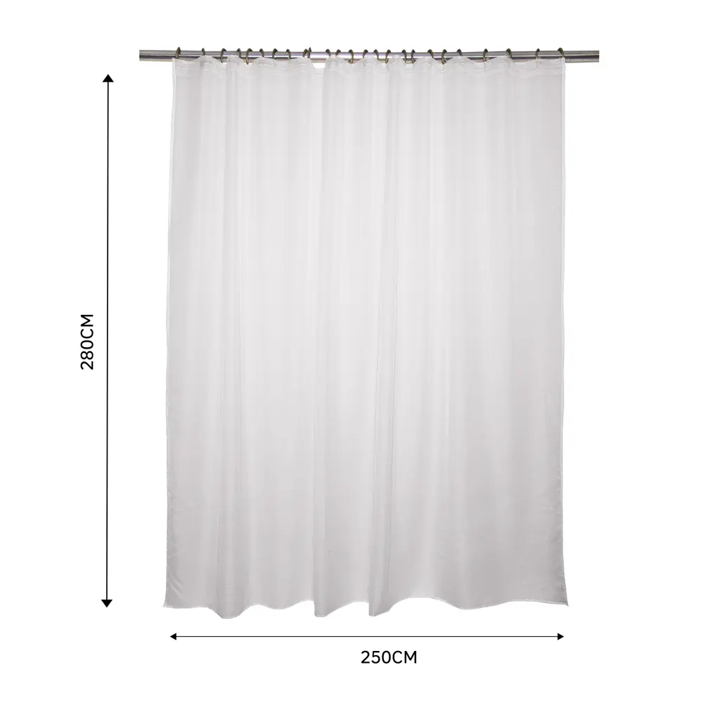 Тюль на ленте Inspire Dario 250x280 см цвет белый 86255212 STLM-2001267  - Вид №2