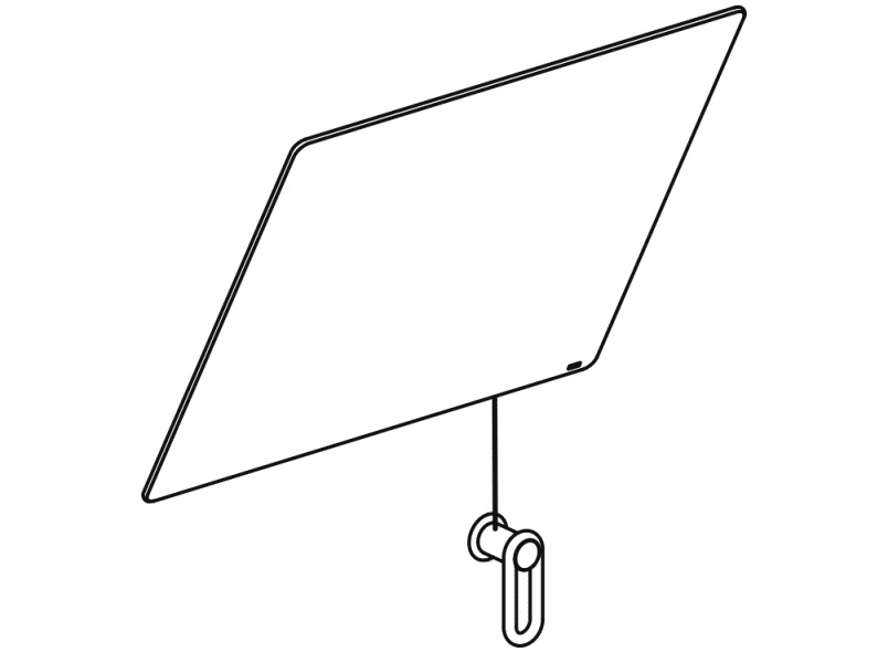 801.01B100 поворотное зеркало HEWI Edition matt | Polyamid  - Вид №6