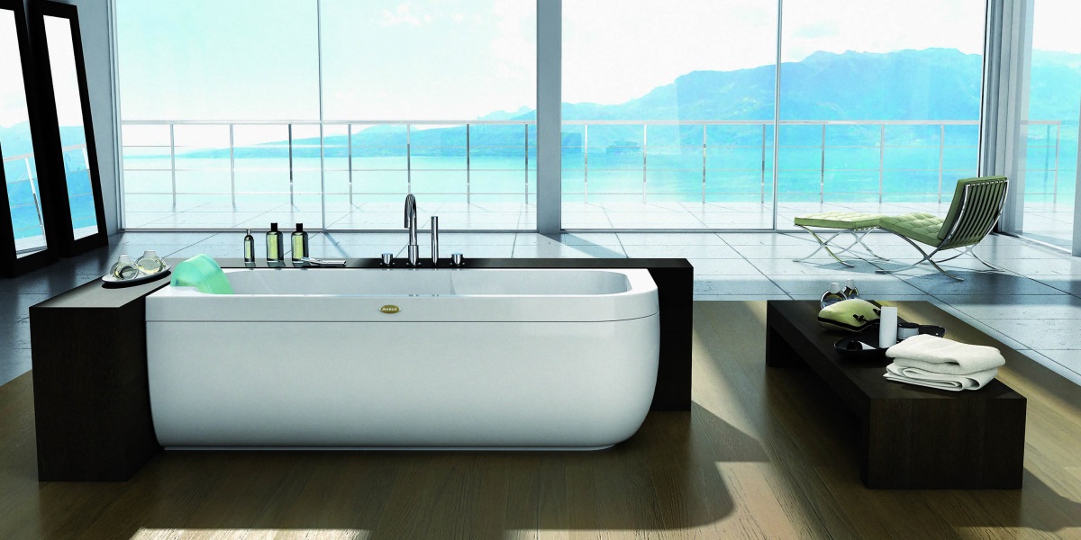 Ванна с гидромассажем "HYDRO BASE" Aquasoul Lounge угловая 9443-570A Sx Jacuzzi 9443570ASX - Вид №1