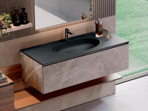 Овальный умывальник Duratek с столешницей