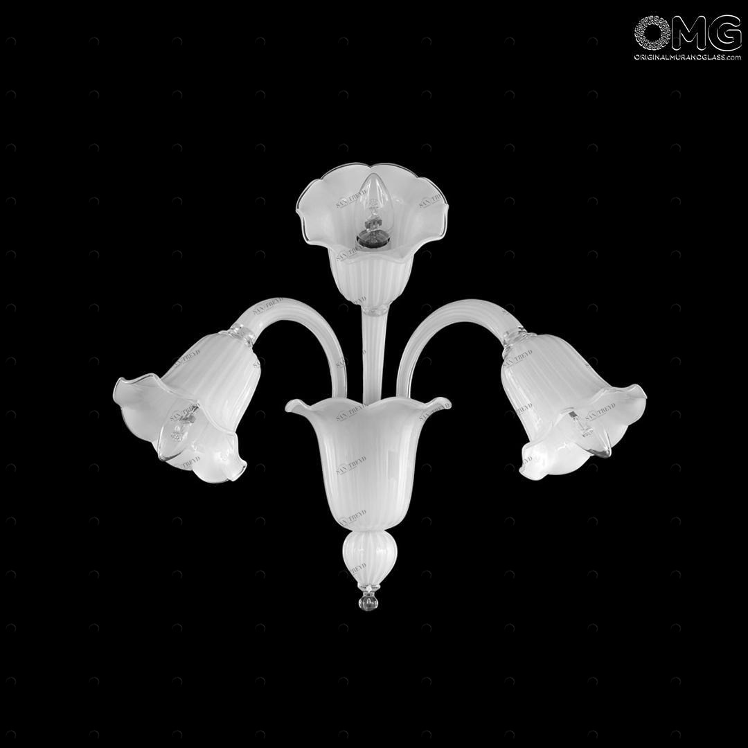 3661 ORIGINALMURANOGLASS Светильник Бра Бланш де Бланш - муранское стекло OMG  см CLASSICO