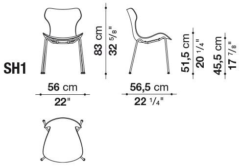 B&B Italia Штабелируемый стул из полипропилена Papilio shell sun-id-1479154 - Вид №5