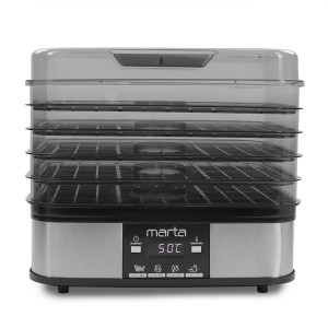 9908449 Сушилка для овощей и фруктов MARTA MT-FD1887D серебристый