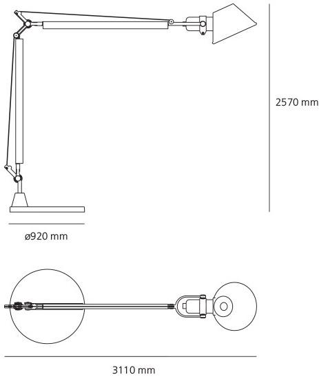 Artemide Торшер для улицы с гибким кронштейном Tolomeo sun-id-1445838 - Вид №5