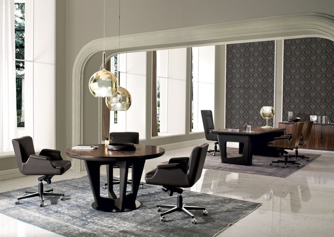 Круглый деревянный стол для встреч i 4 Mariani Аватар ARCH-00144285 - Вид №1