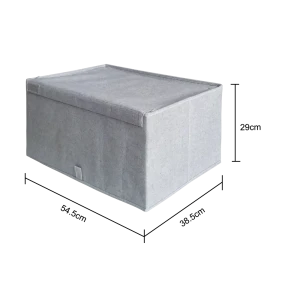 Konsensa — складная коробка для хранения с крышкой, серый 89397835