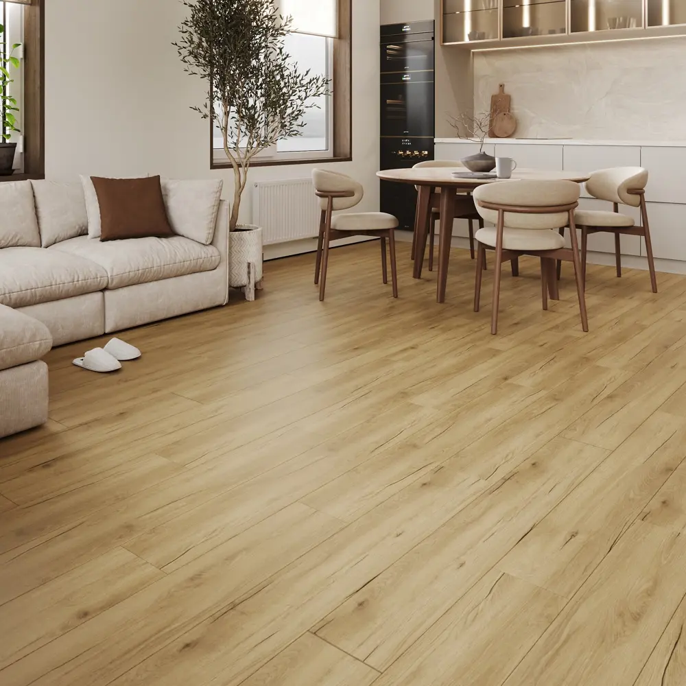 Ламинат Ultrastep Дуб Гудзон 33 класс толщина 8 мм с фаской 2.22 м² KRONOSTEP STLM-2014268