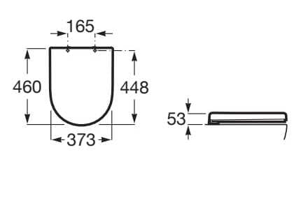 Пластиковое сиденье для унитаза Roca ACCESS 801230..4 ARCH-00002236