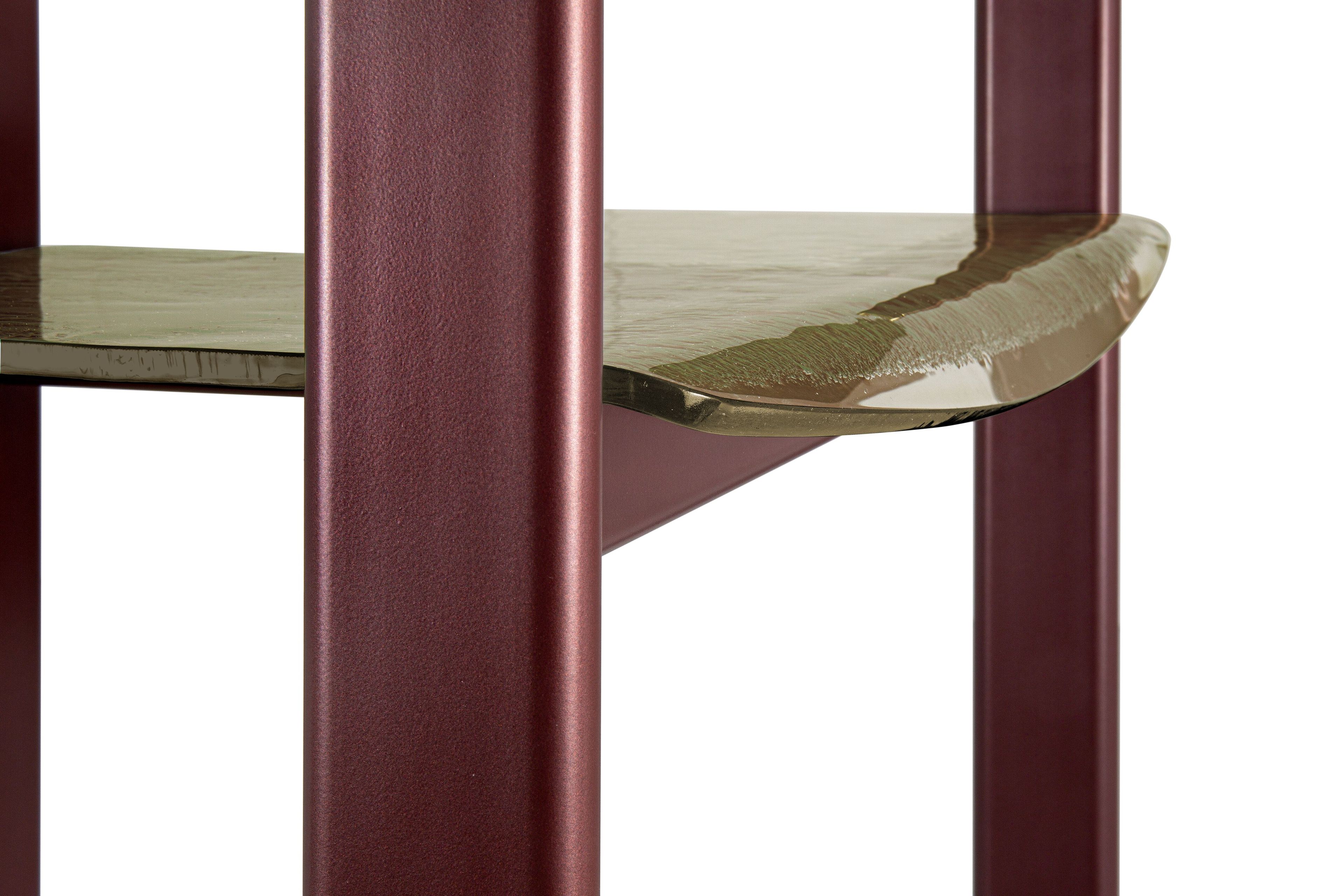 Отдельно стоящий книжный шкаф из металла и стекла Borzalino PETRA ARCH-00103714 - Вид №14