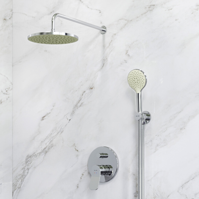 FB85A1RH10 набор: см-ль д/в/душа верхний душ 250 мм держатель д/верхн.душа душ.набор (ручн AM.PM X-Joy 