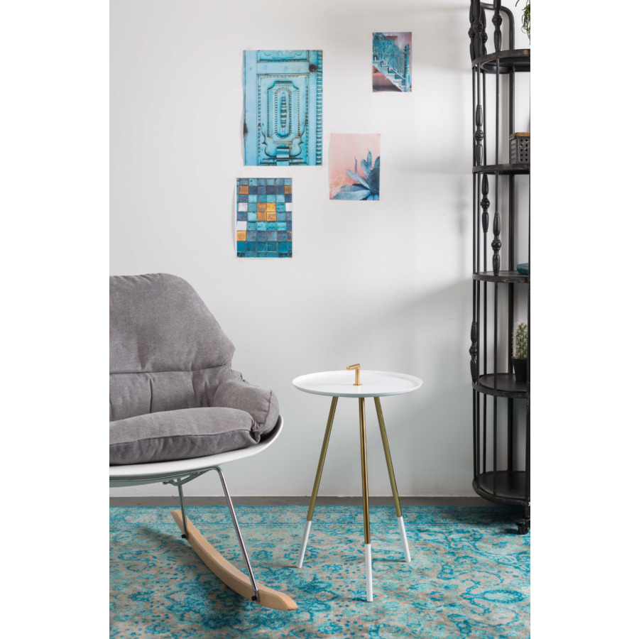 Столик Rumbi белый White Label Living 2300110 - Вид №1