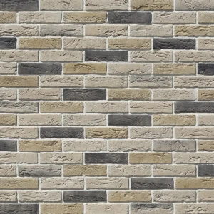 Камень искусственный Дерри Брик бежево-коричневый с серым 0.62 м²