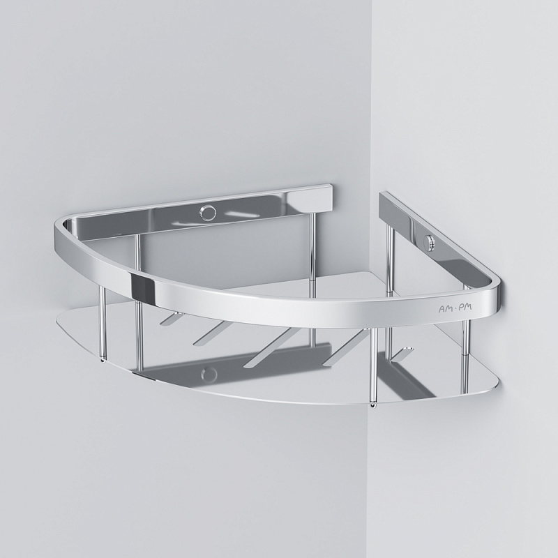 A7454100 Полка для душа угловая хром AM.PM Sense L  - Вид №3
