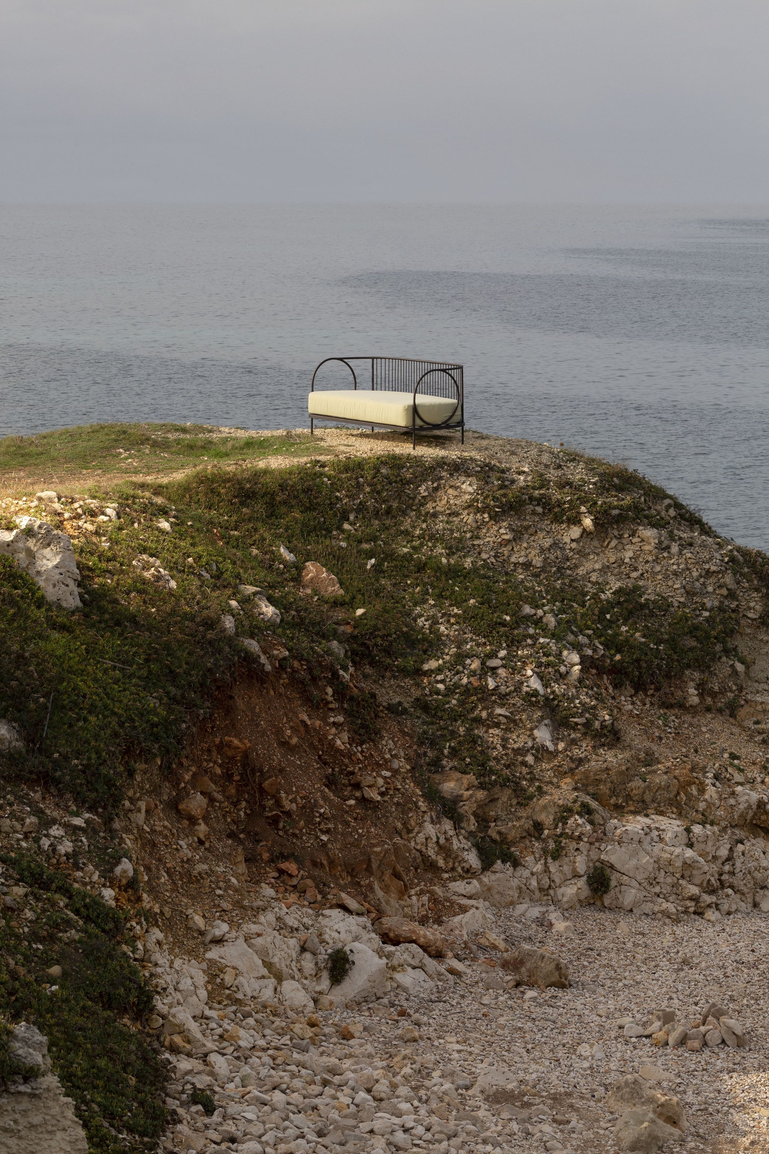 Оцинкованный железный диван и акриловые тканевые подушки Unopiù Овен ARCH-00127147 - Вид №6