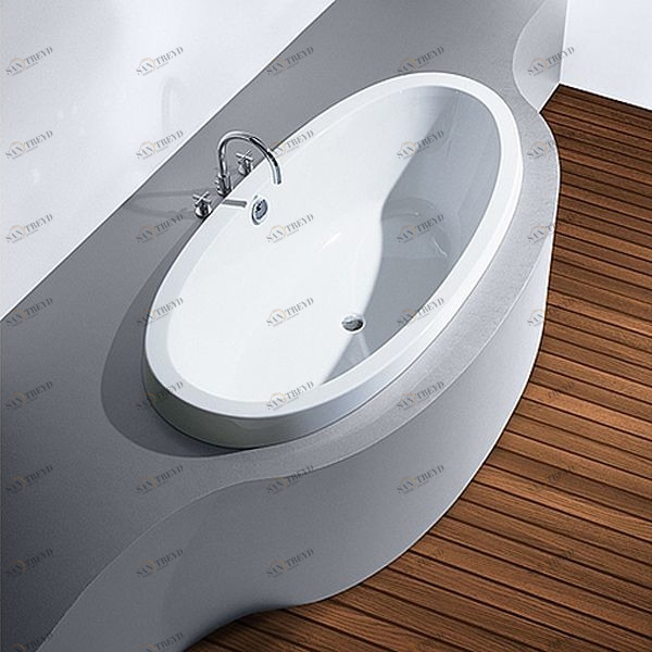 Ванна встраиваемая MEDICI 180 см с аэромассажем Deluxe HOESCH 6005