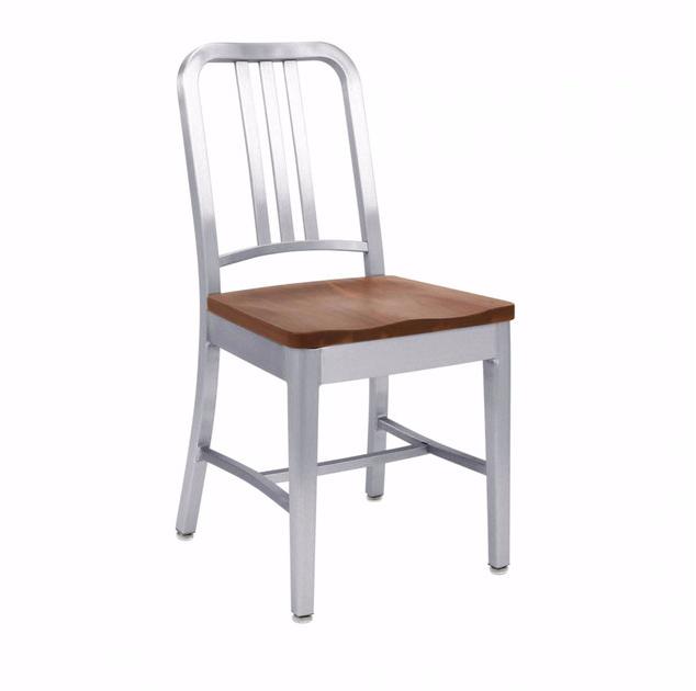 Emeco Стул из алюминия и дерева 1104 navy® sun-id-1378897 - Вид №1