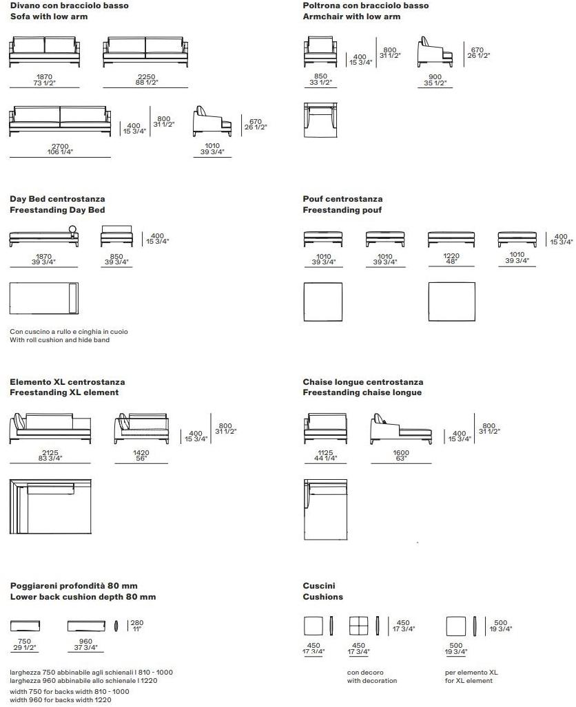 Poliform Диван из ткани sun-id-1510399 - Вид №3