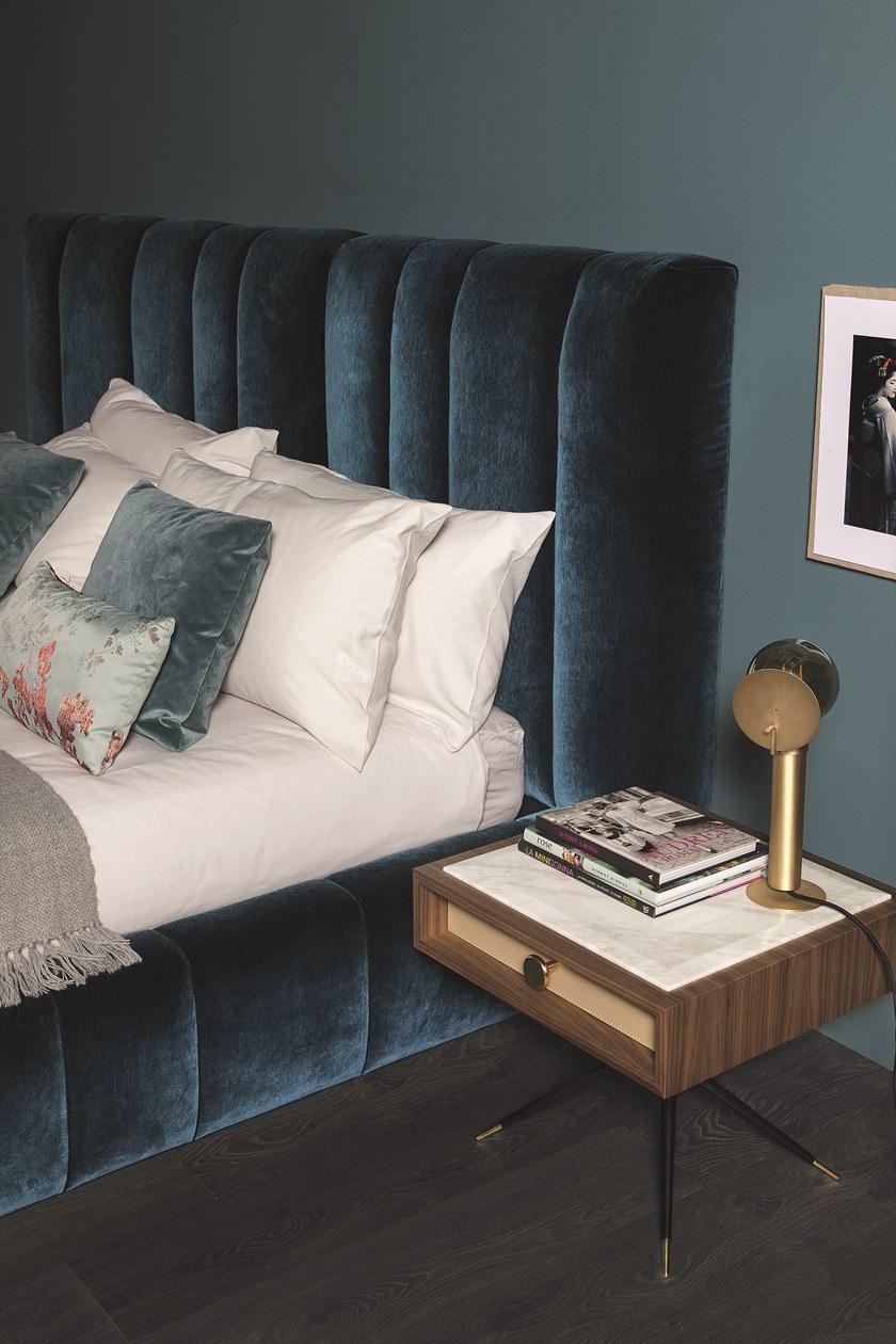 Vibieffe Кровать из ткани с мягким изголовьем 50 italo sun-id-1488722 - Вид №5