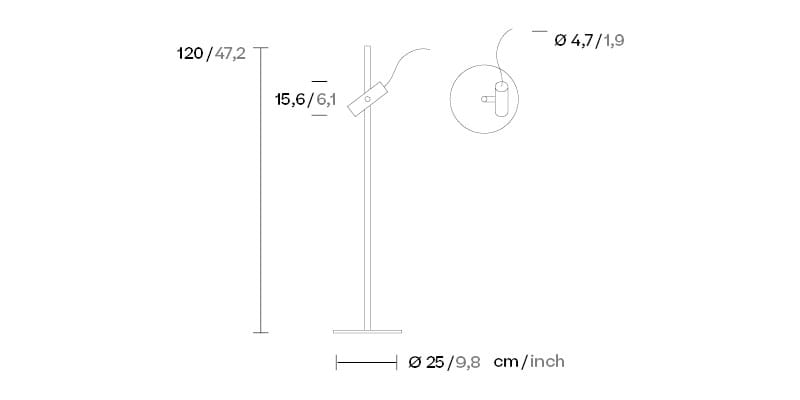 Алюминиевый светодиодный напольный торшер Kettal ARCH-00029886 - Вид №7