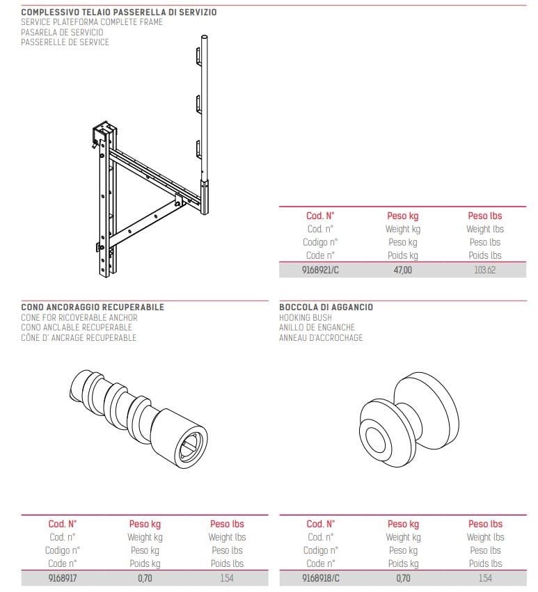 Регулируемые безудержные полки для опалубки Faresin Formwork UCB - MENSOLA RAMPANTE UNIVERSALE ARCH-00077314 - Вид №10