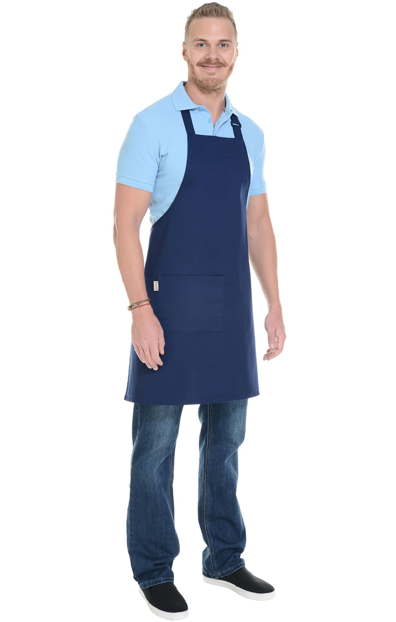 60122 Фартук с нагрудником dark blue (темно-синий) HORECA  Одежда для официантов  размер  - Вид №8