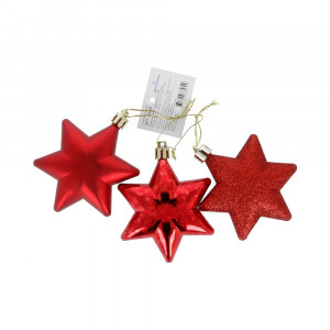 19236 Украшения елочные "Звездочки" 8 см