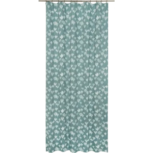 Штора на ленте Daily Крокус 160x280 см полиэстер цветы цвет голубой