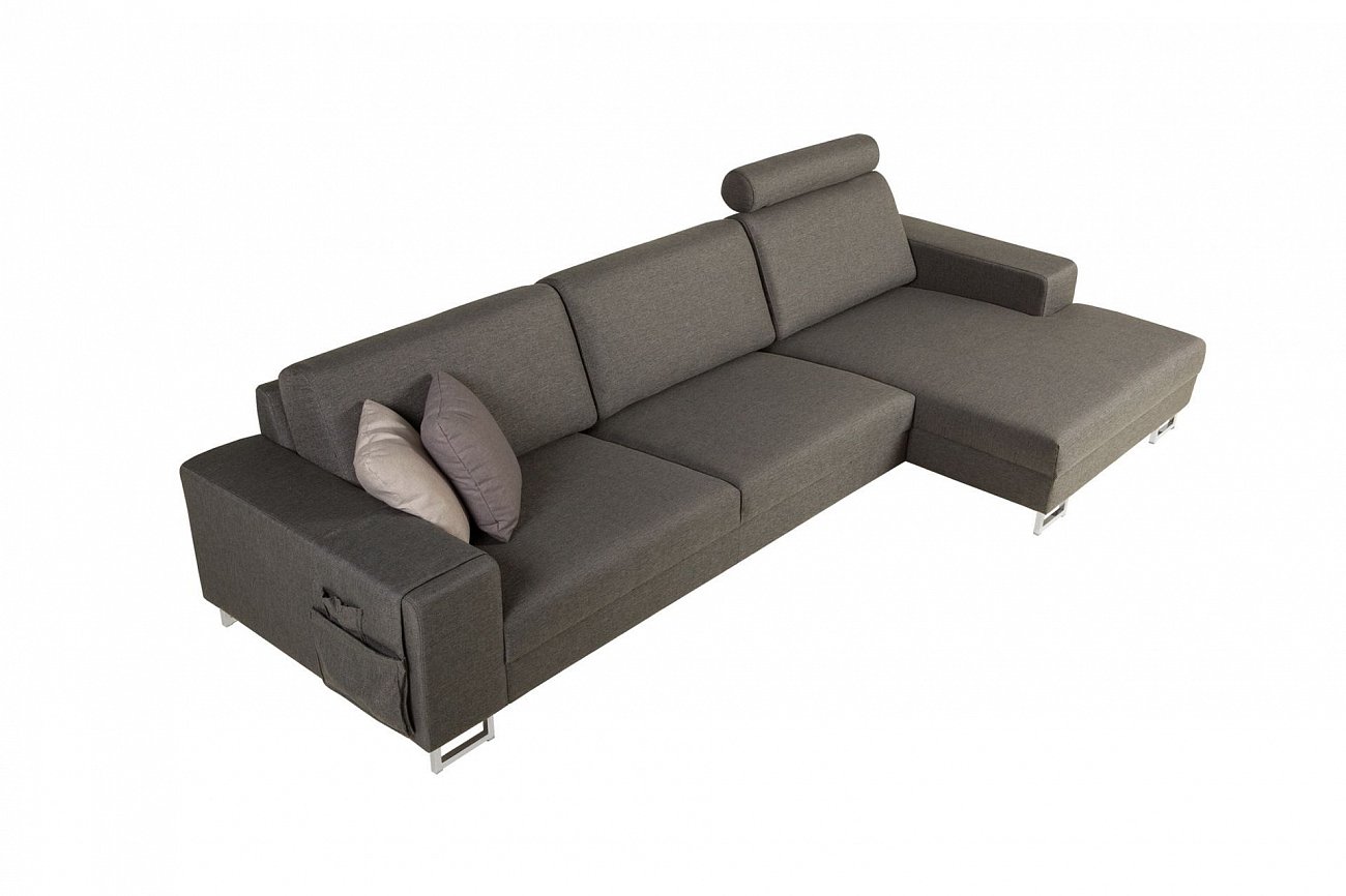 Диван Quattro угловой темно-серый SITS ДИЗАЙНЕРСКИЕ, QUATTRO 192301 Серый  - Вид №5