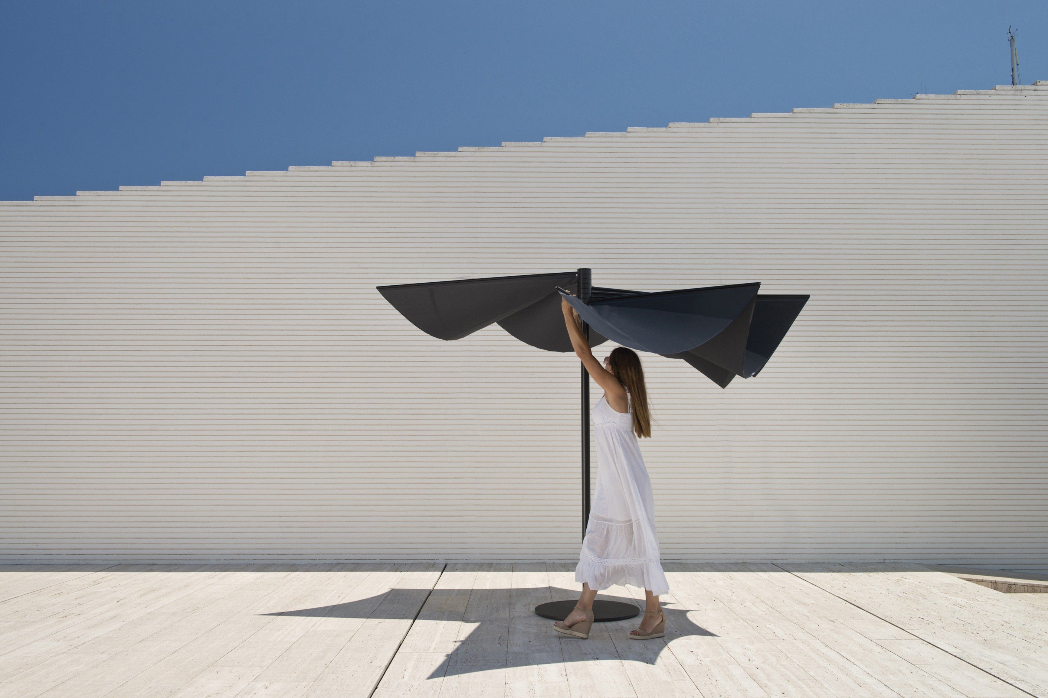 Круглый зонтик из технической ткани calma Om ARCH-00035838 - Вид №9