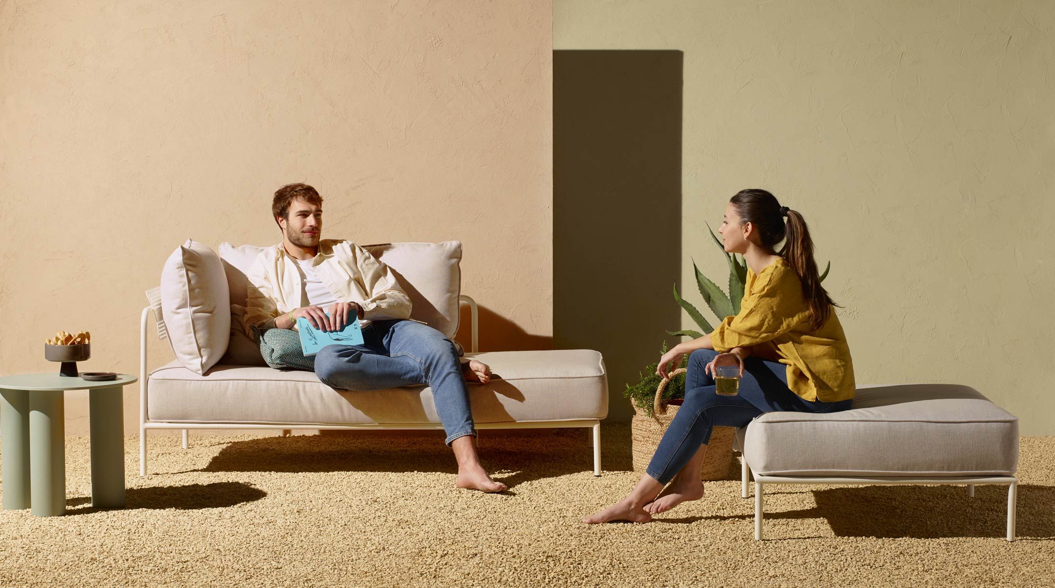 Ткань и сталь сад Dormeuse S-CAB лоскут ARCH-00036639 - Вид №7