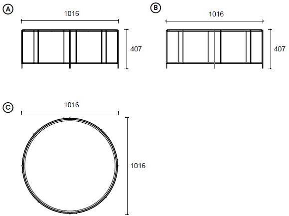 Enza Home Круглый деревянный журнальный столик Piedra sun-id-1432730 - Вид №4