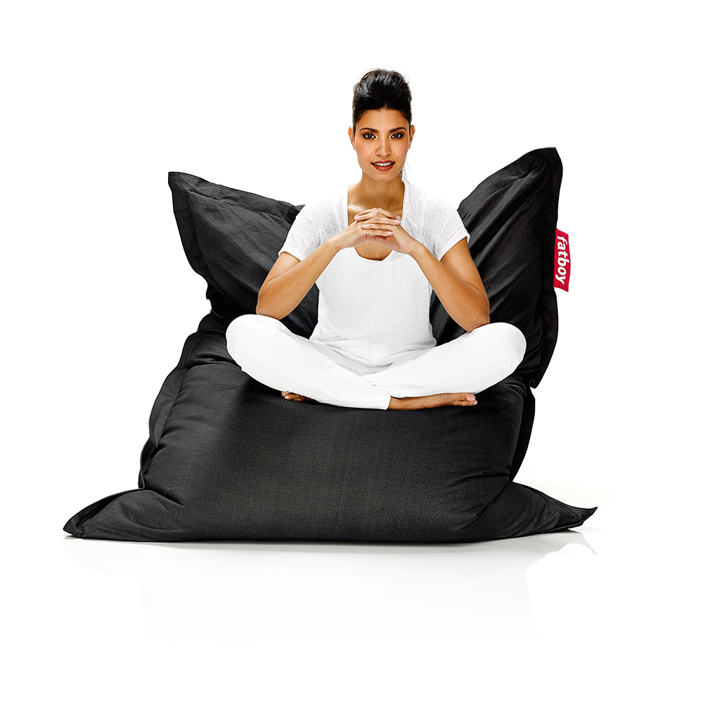 Кресло-мешок Fatboy the original черный меланж 90002701 - Вид №1