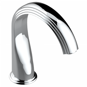 A7G-29SG Излив СУПЕР ГОЛИАФ устанавливаемый на борту ванны Thg-paris Marquise белый с платиновым декором Хром