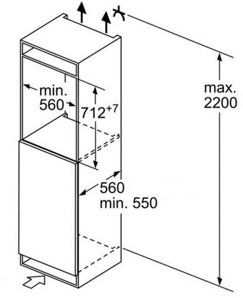 Siemens Вертикальный встраиваемый морозильник с ящиками класса а ++ Iq500 Gi11vad30  - Вид №6